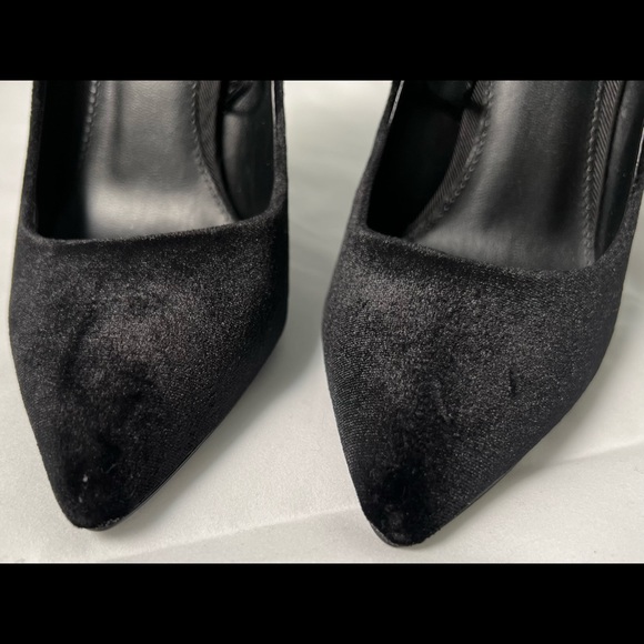 Topshop Maggie Black Suede 4” Heels EUC Size 5 - Picture 3 of 7
